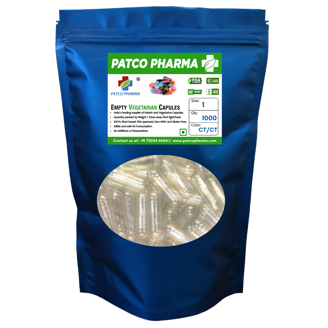 Size 1 Empty Vegetarian Capsule(400mg powder)
