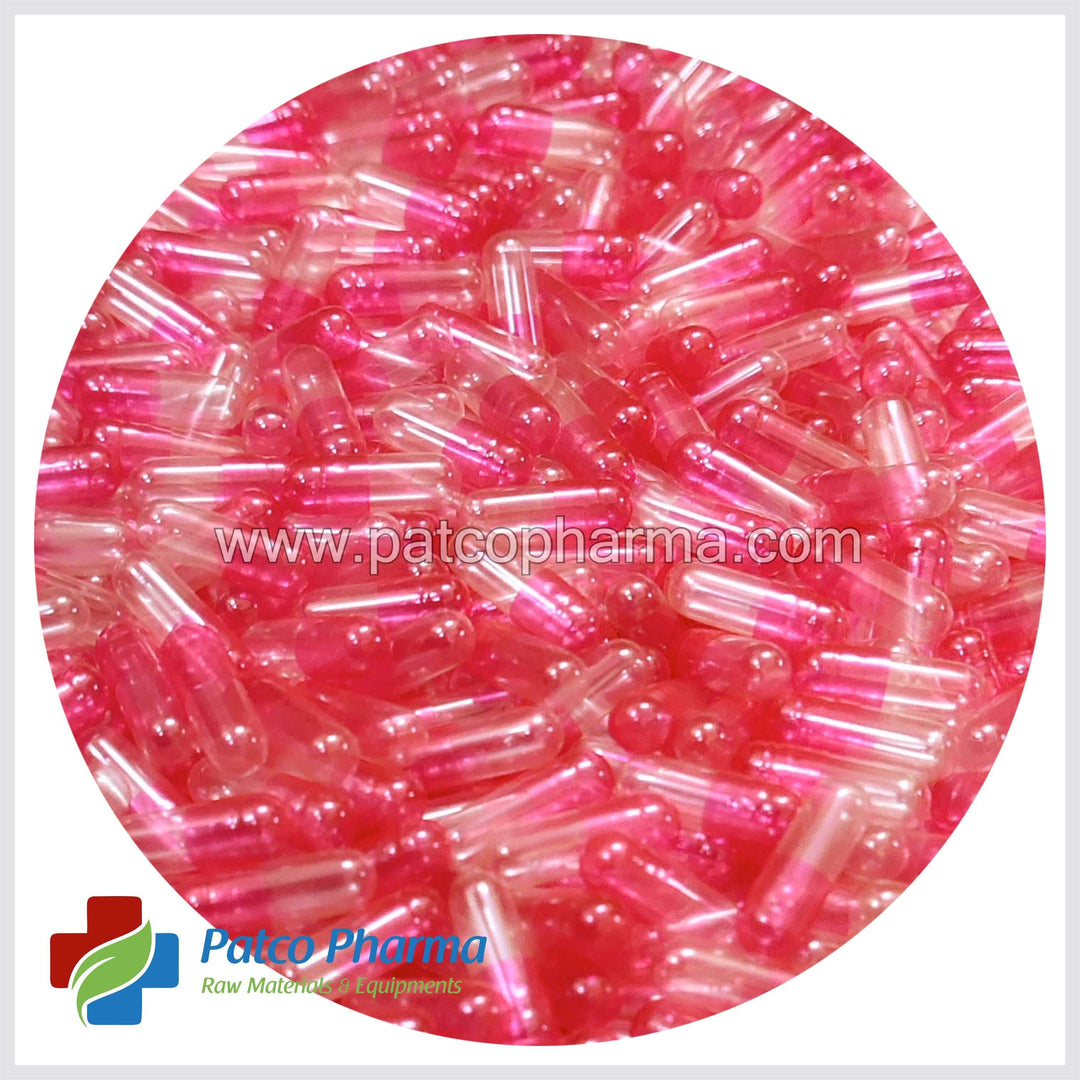 Size 3 Pink/CT Empty Gelatin Capsule Patco Pharma