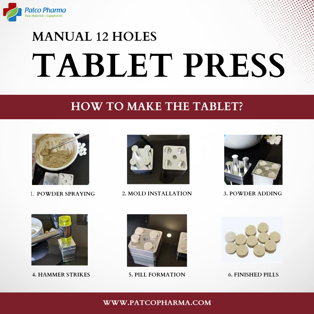 12 Holes Manual Tablet Press Machine