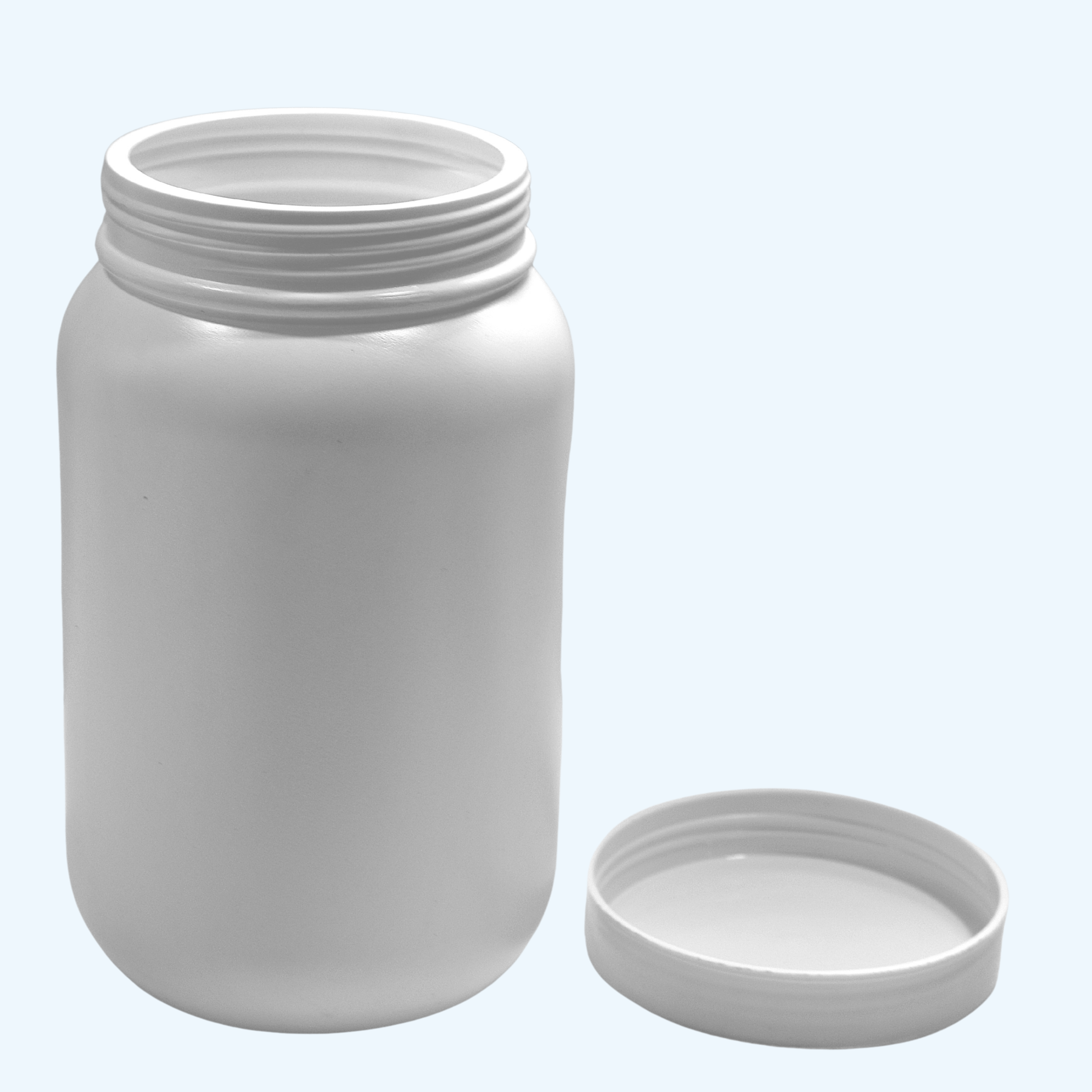 White HDPE Big Empty Sample Jar 4000ml & 8000ml