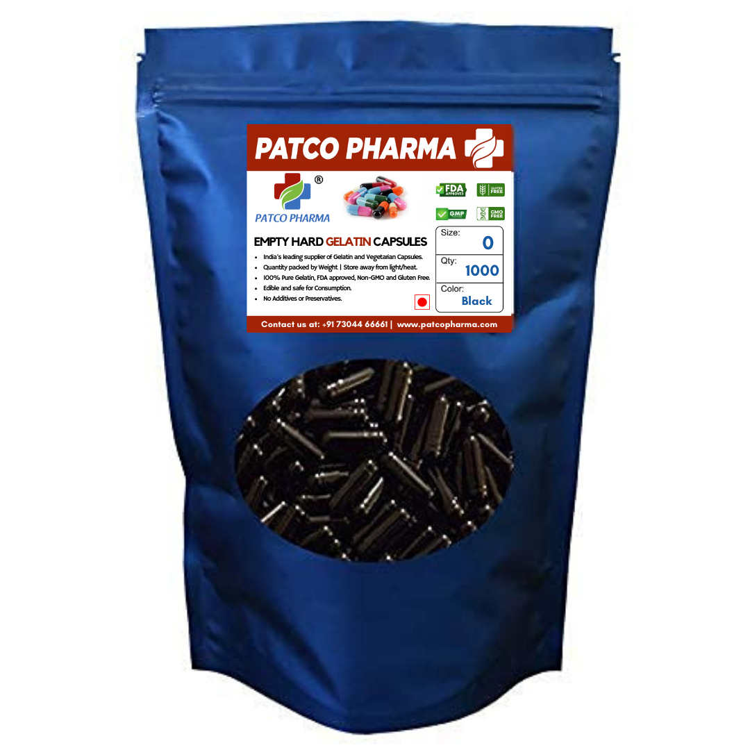 Size 0 Empty Gelatin Capsule(500mg powder)
