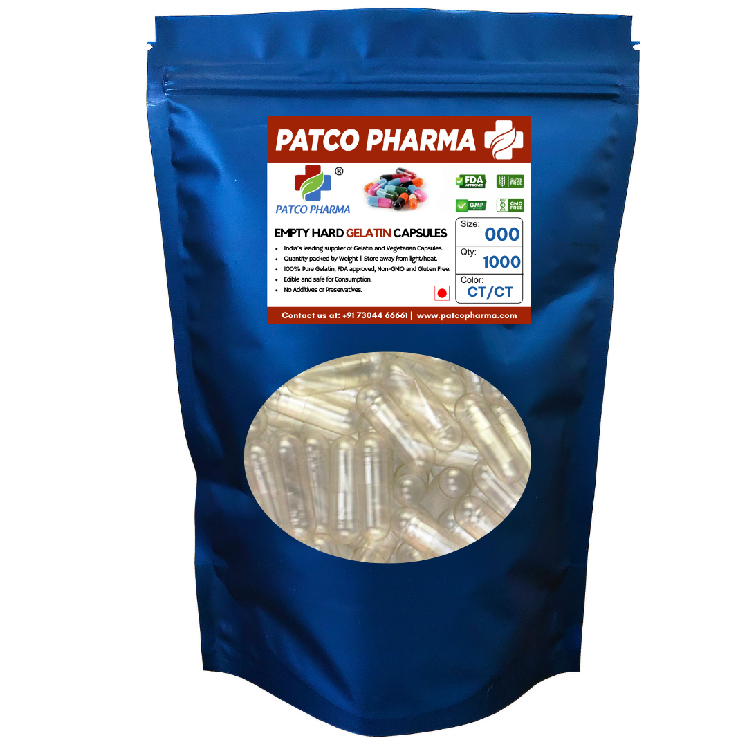 Size 000 Empty Gelatin Capsule(1400mg powder)