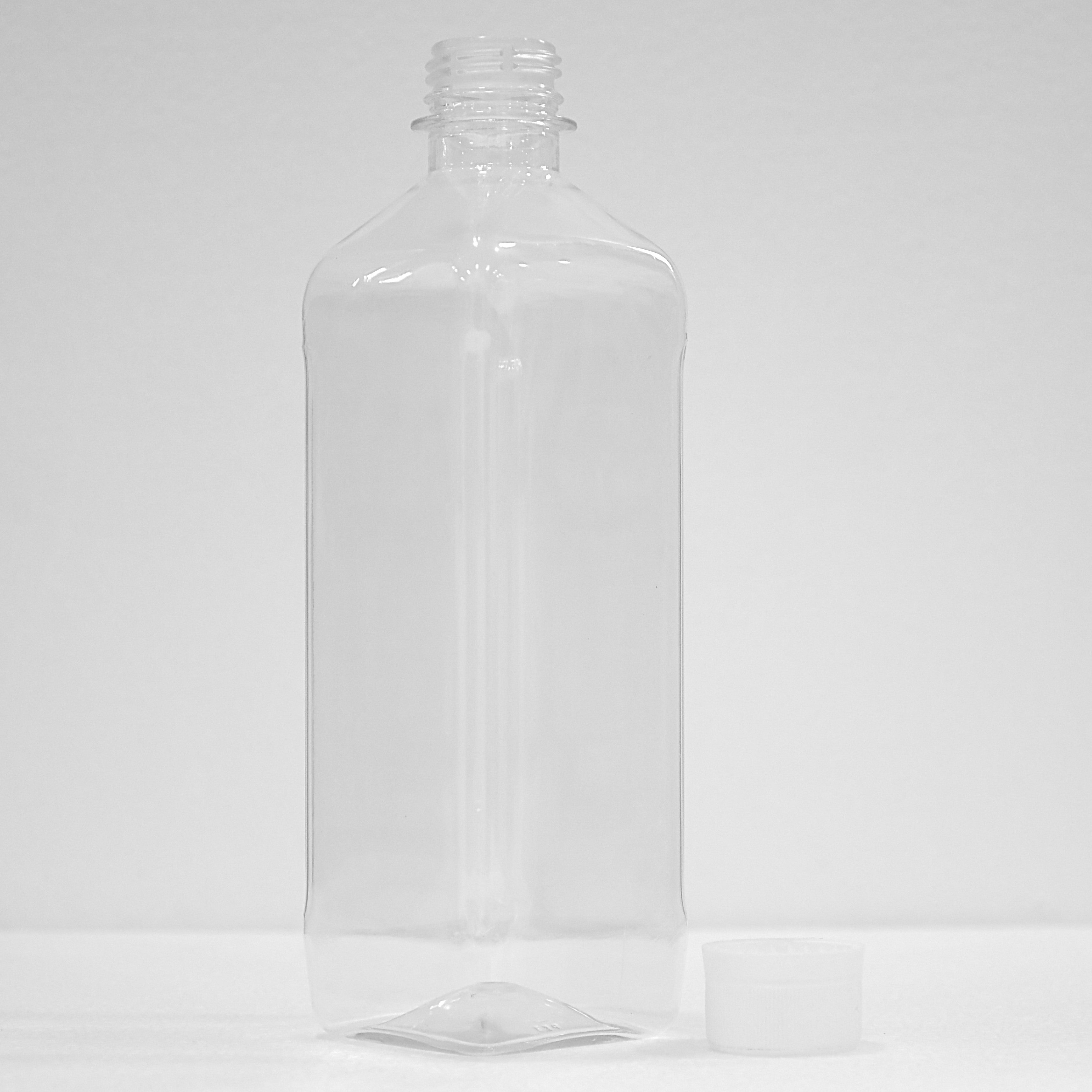 Patco Pharma 1000ml PP Plastic Transparent Multi-Use Square Juice Bottle