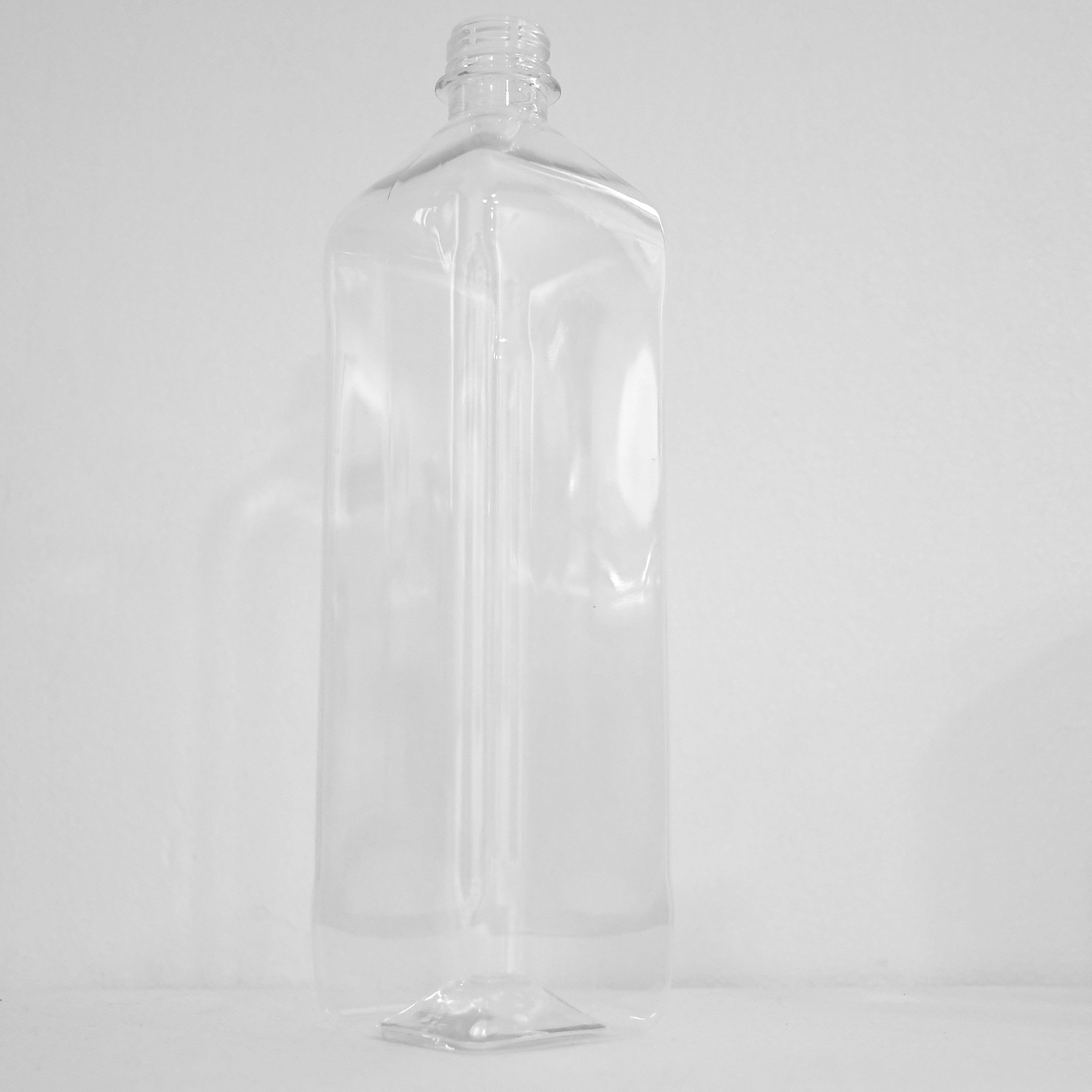 Patco Pharma 1000ml PP Plastic Transparent Multi-Use Square Juice Bottle