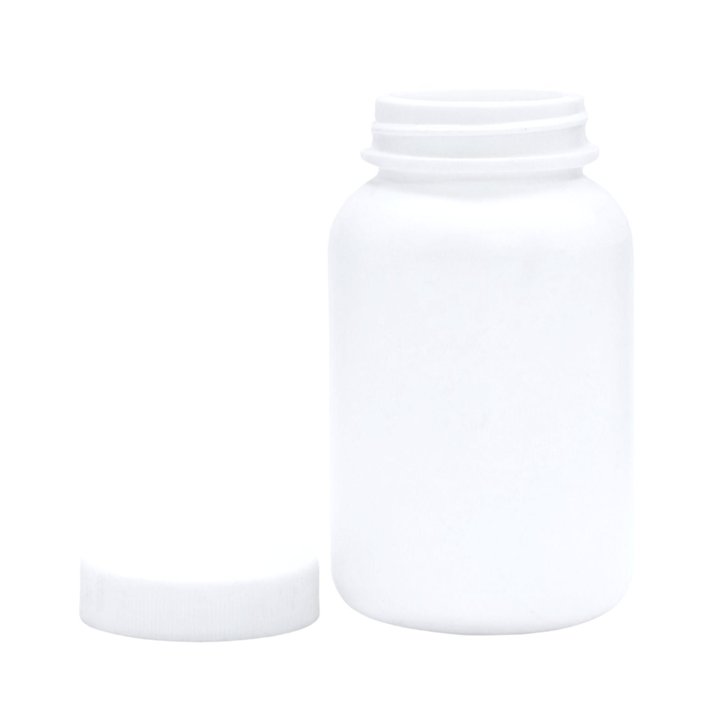 White HDPE Empty Sample Bottles 60ml to 150ml