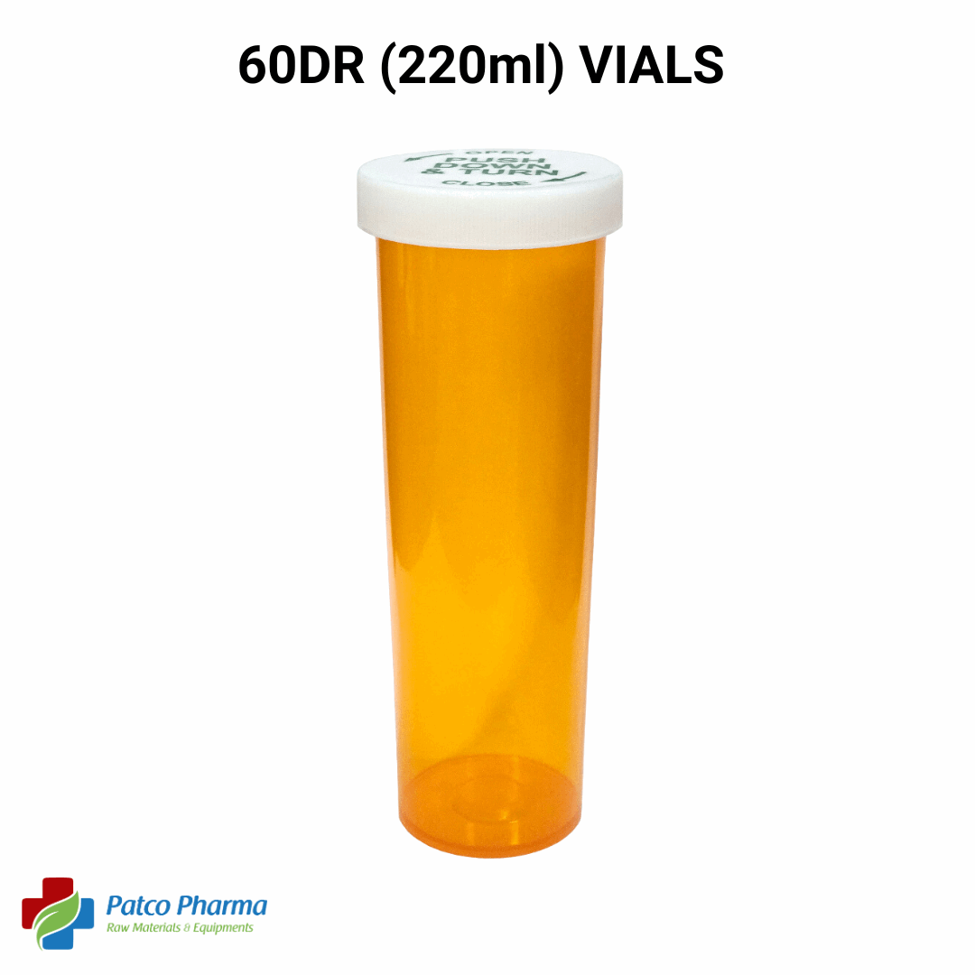 60DR (220ml) Vials: Secure Medication Storage Containers, Patco Pharma, Plastic Containers, vials-containers-for-medication-60-dram, 220ml, 60DR, 60DR vials, 60dram, amber vials, conical vial, dram plastic, dram vials, laboratory vials, plain vial, Plastic Containers, plastic vials, plastic vials with caps, plastic vials with screw caps, prp vial, sample collection vials, sample vials, small vials, sterile empty vials, type of vial, vial amber, vials, Vitamin Dosage Capsules, Patco Pharma