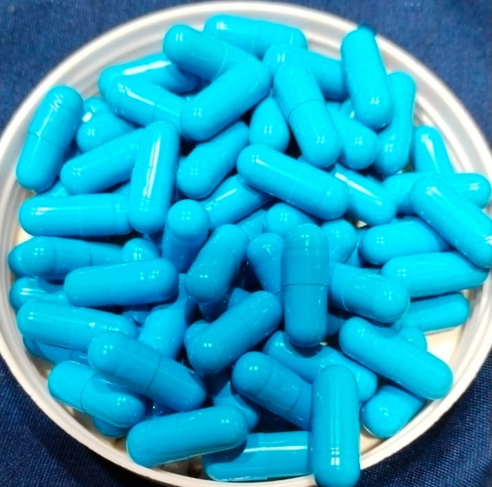 Size 0 SkyBlue Empty Gelatin Capsules Bulk Buy 100000Pcs