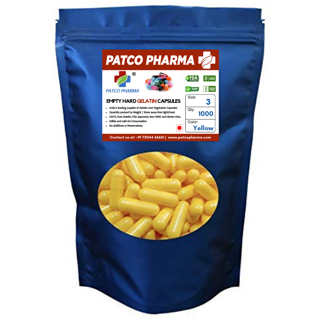 Size 3 Empty Gelatin Capsule(300mg powder)