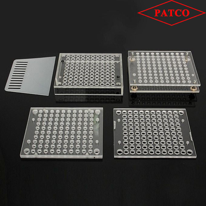 100 Holes Acrylic - Manual Empty Capsule Filling Machine (Size 5 Capsule - 150 Mg Powder Filling) Patco Pharma