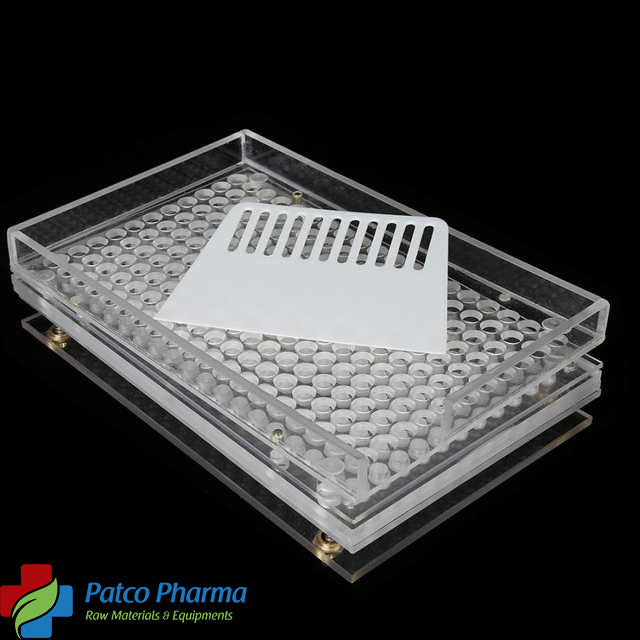 400 Holes - Manual Empty Capsule Filling Machine (Size 1 Capsules - 400 MG Powder Filling), Patco Pharma, Capsule Filling Machines & Tools, 400-holes-manual-empty-capsule-filling-machine-size-1-capsules-400-mg-powder-filling, 400 holes capusle filling machine, 400 mg capsule, Size 1 Capsule", Patco Pharma