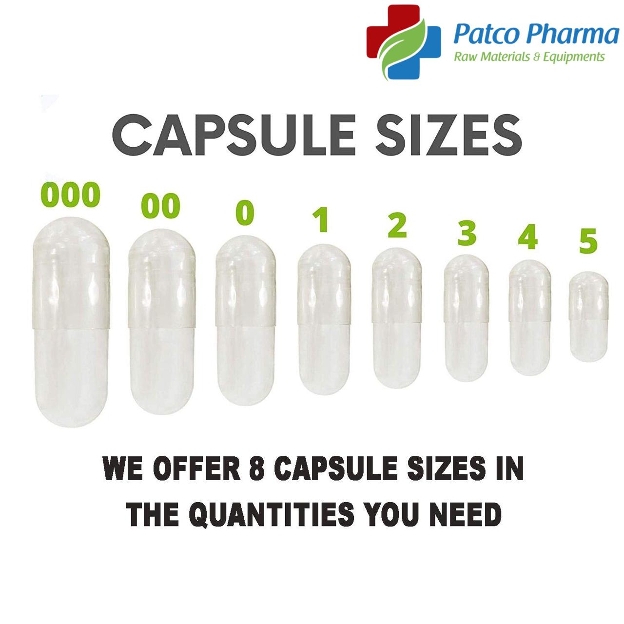 Empty Vegetarian Capsule - Size 00, Patco Pharma, HPMC capsules, empty-vegetarian-capsule-size-00, 1000 mg capsule, Size 00 Capsule, Vegetarian capsule, Patco Pharma