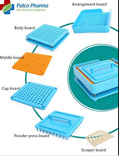 100 Holes Manual Capsule Filling Machine - Size 00 Capsule (950mg Powder Filling) Patco Pharma