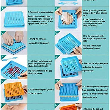 100 Holes Manual Capsule Filling Machine - Size 1 Capsule ( 400mg Capsule ) Patco Pharma