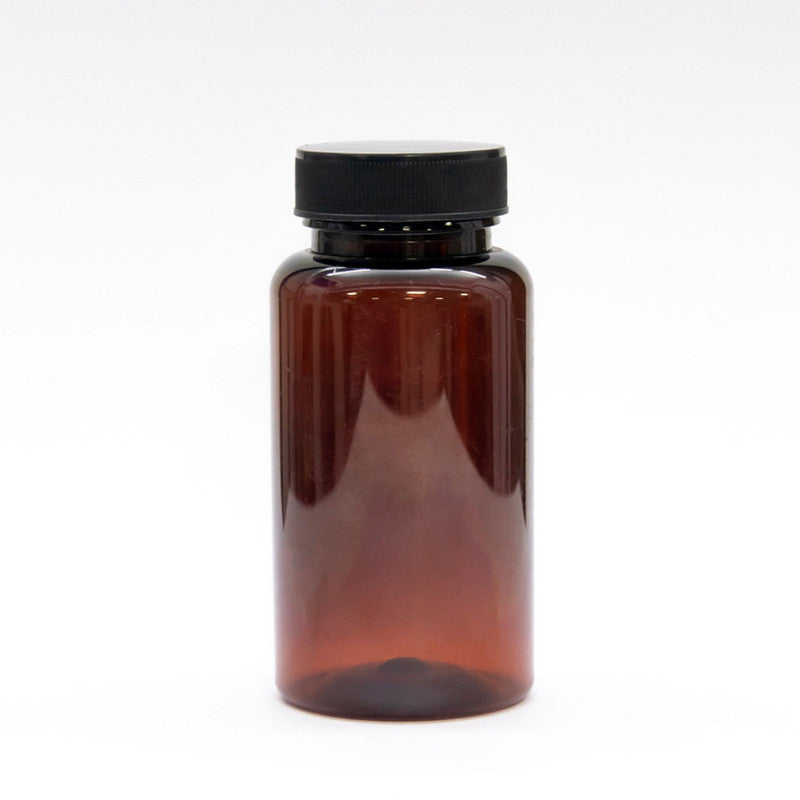 100ml pet dark amber empty bottle
