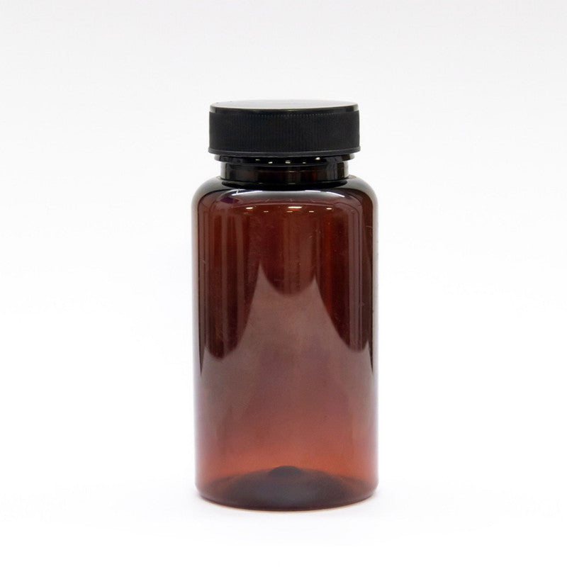 100ml pet dark amber empty bottle