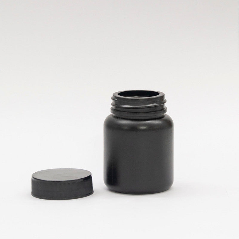 60ml hdpe black empty bottle