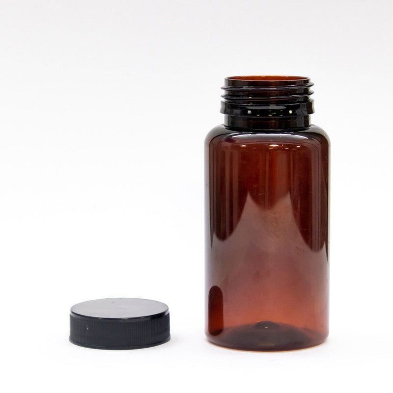 100ml pet dark amber empty bottle