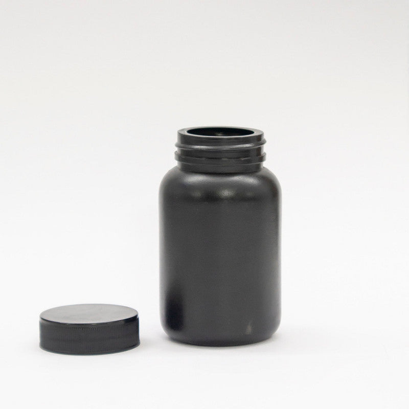 150ml hdpe black empty bottle