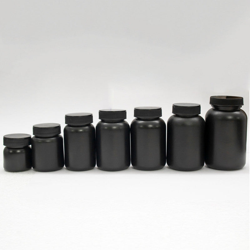 120ml hdpe black empty bottle