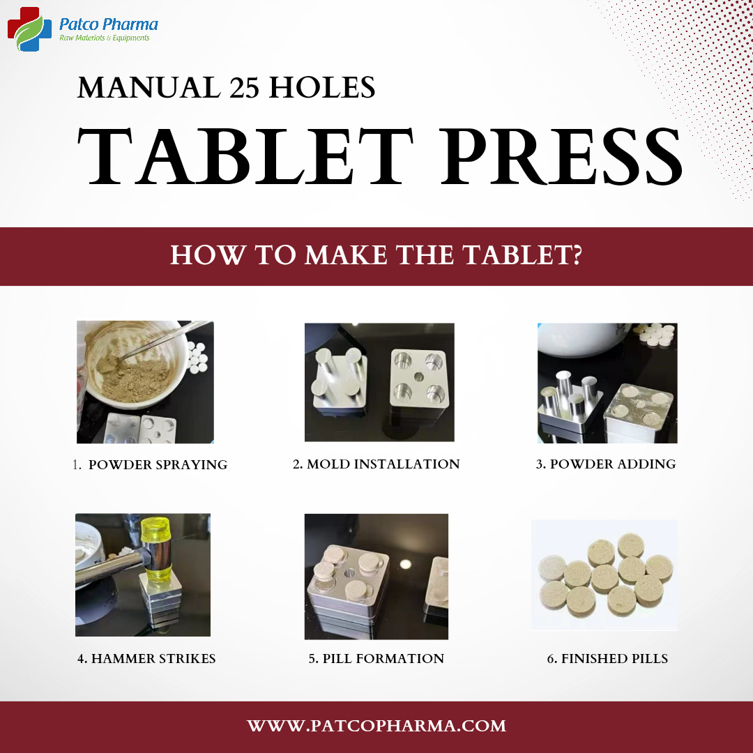 25 Holes Manual Tablet Press Machine