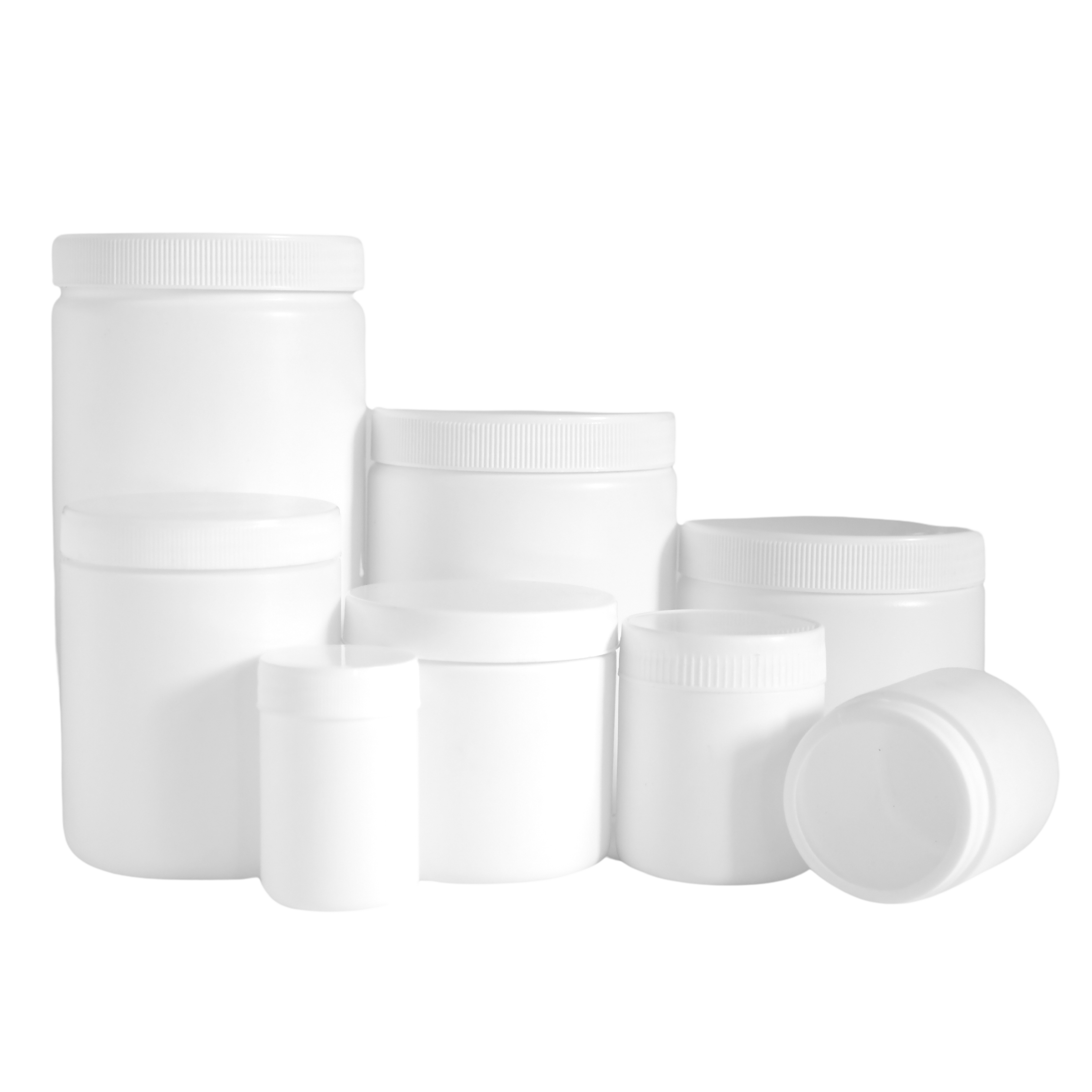 250ml White HDPE Empty Jar