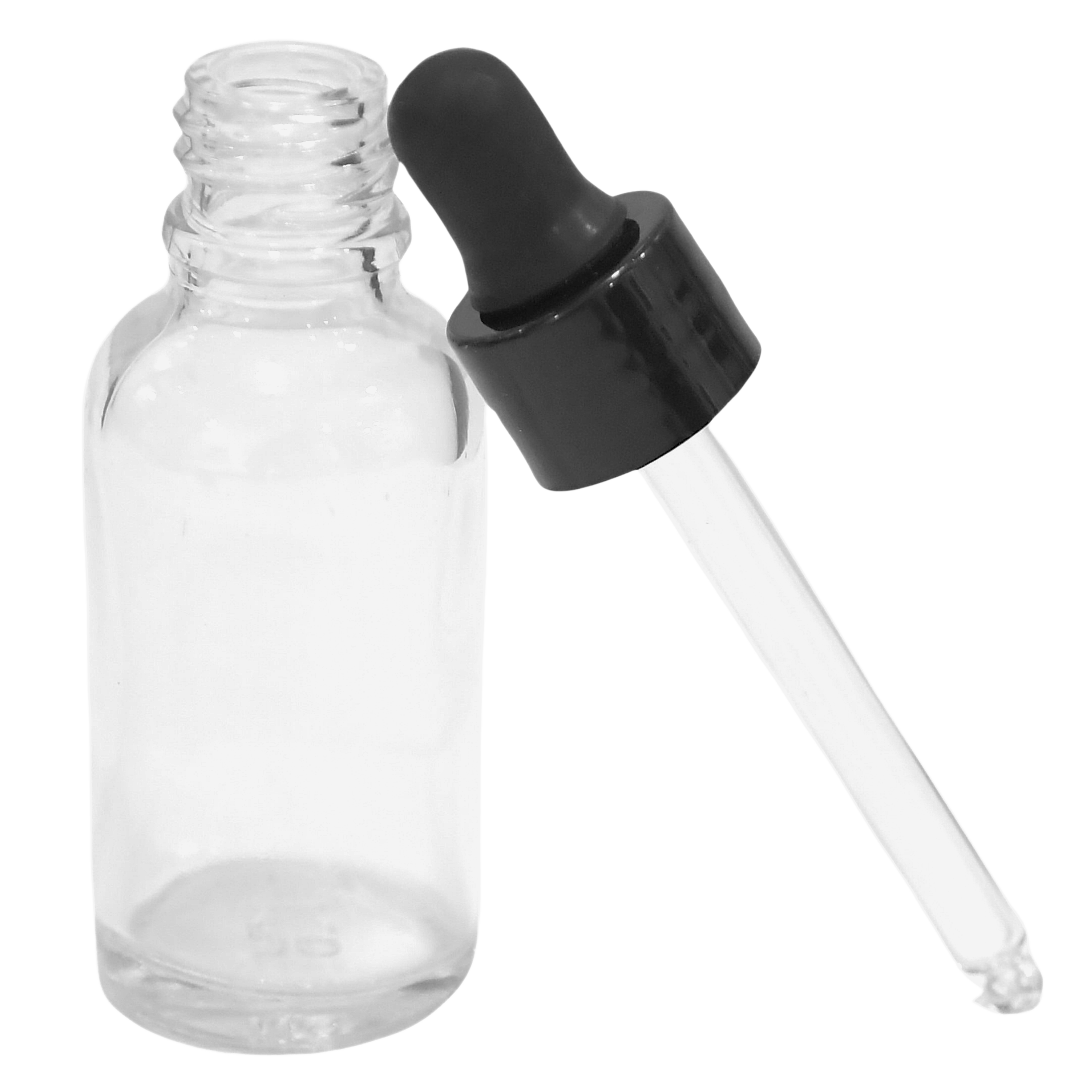 Patco Pharma Clear Dropper Bottle – Precision Dosing in Every Drop(Black Dropper)