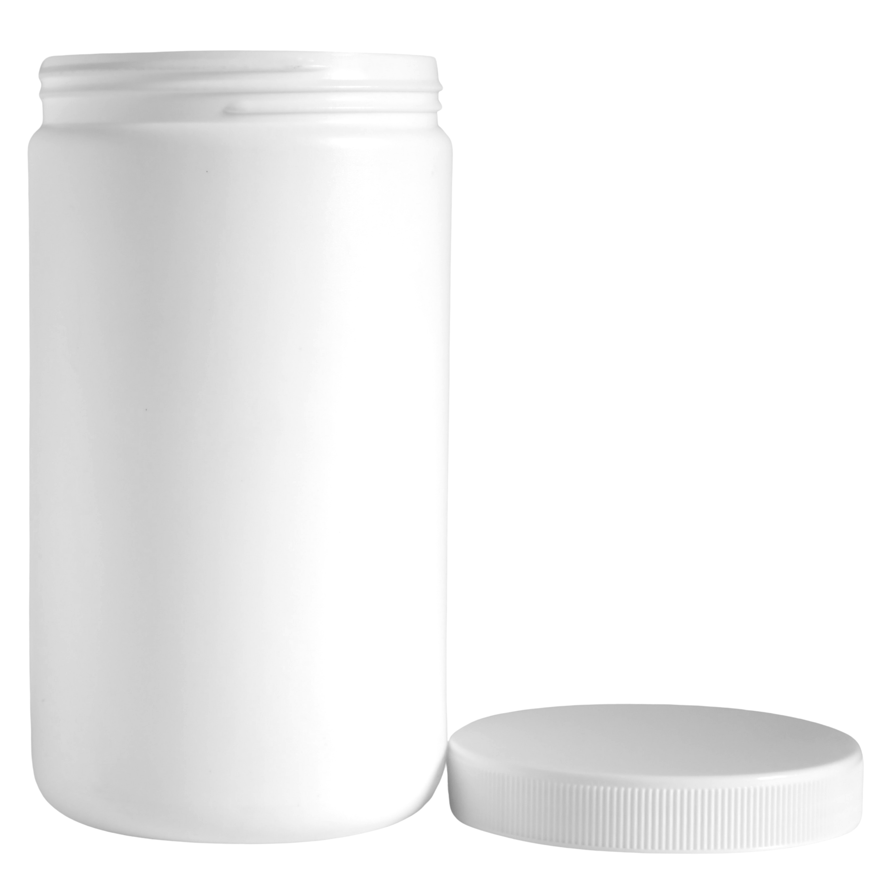 900ml White HDPE Empty Jar