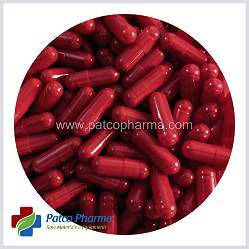 Size 2 Red/Red Empty Gelatin Capsule 4000pcs