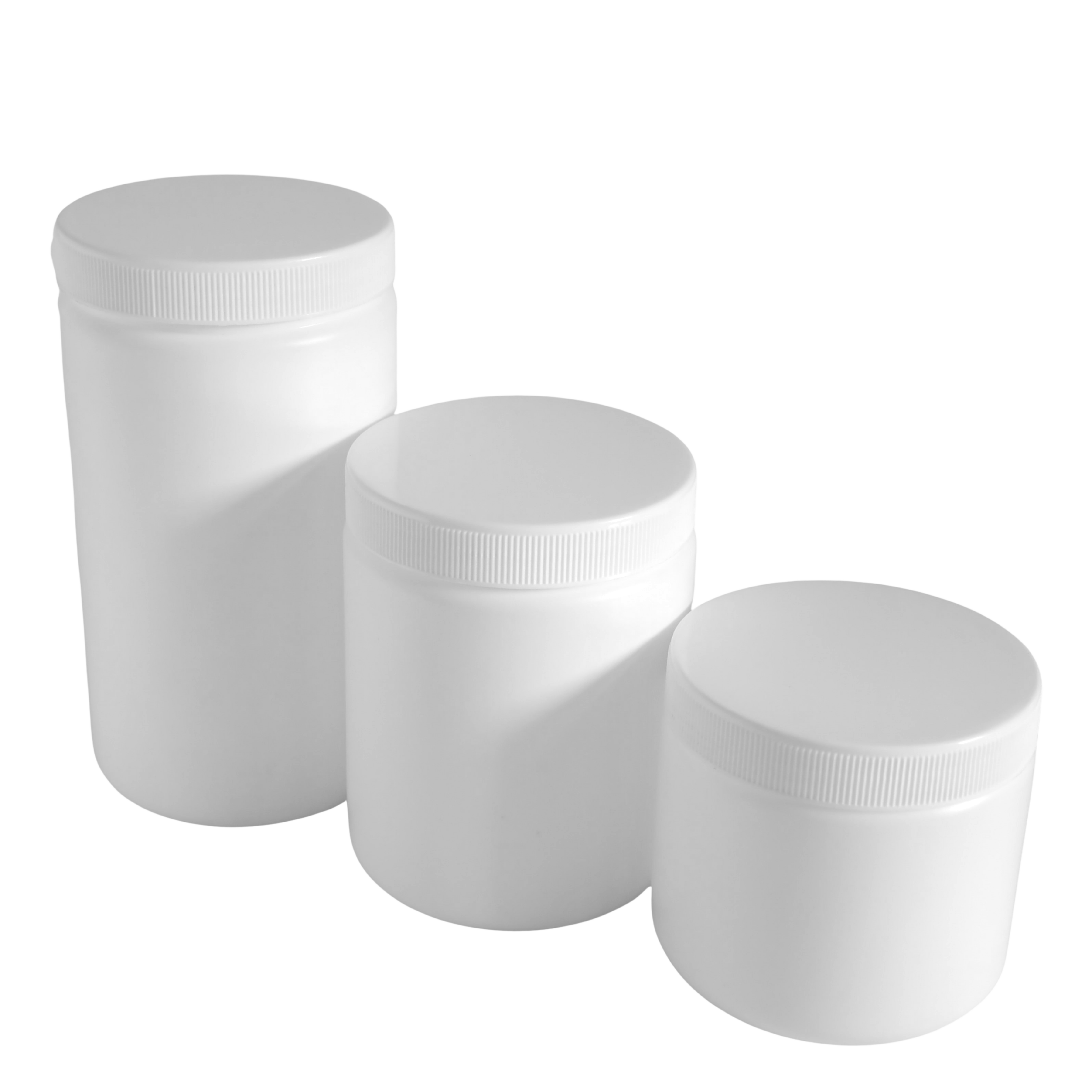 900ml White HDPE Empty Jar