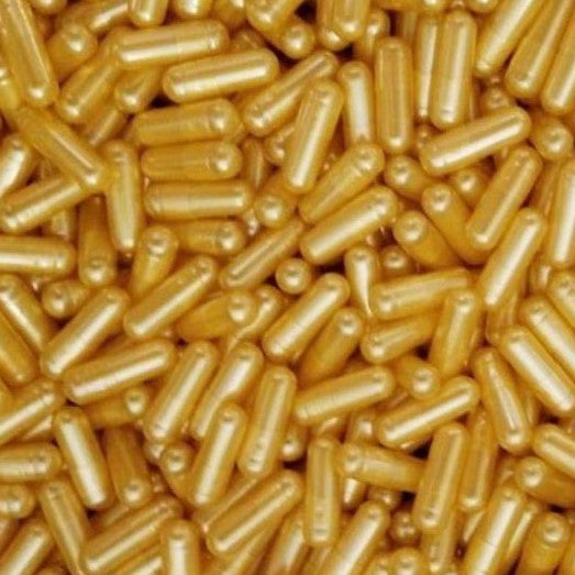 Size 0 Golden Empty Gelatin Capsules Bulk Buy 100000Pcs