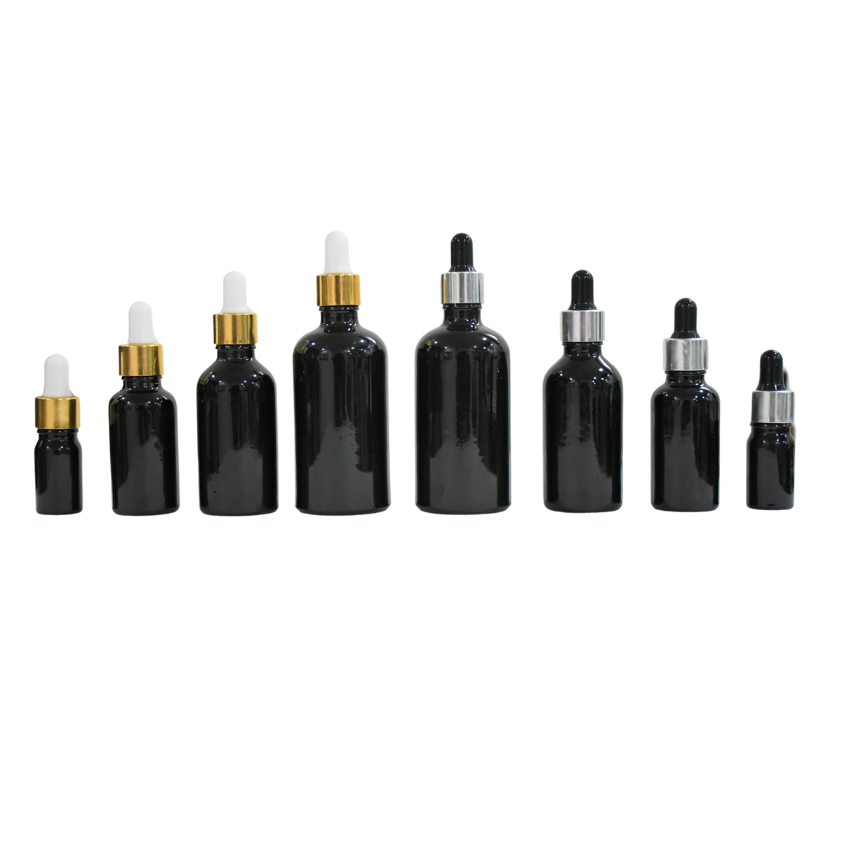 Patco Pharma Glass Dropper Bottle with Silver Caps– Premium Storage for Precise Liquid Dispensing