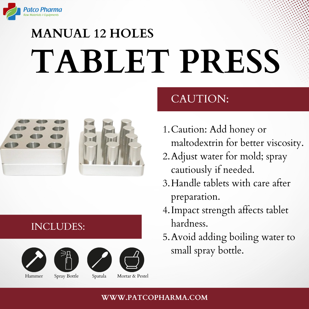 12 Holes Manual Tablet Press Machine