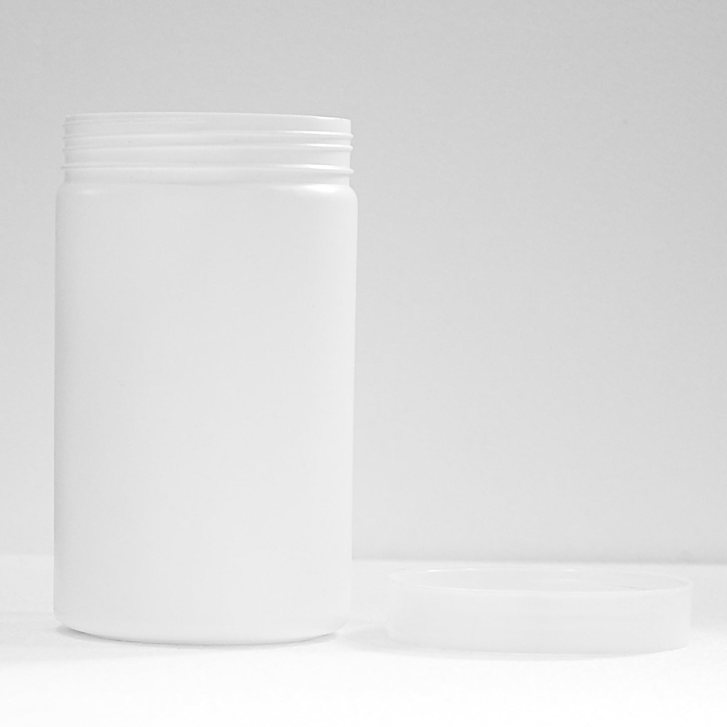 1200ml White HDPE Empty Jar