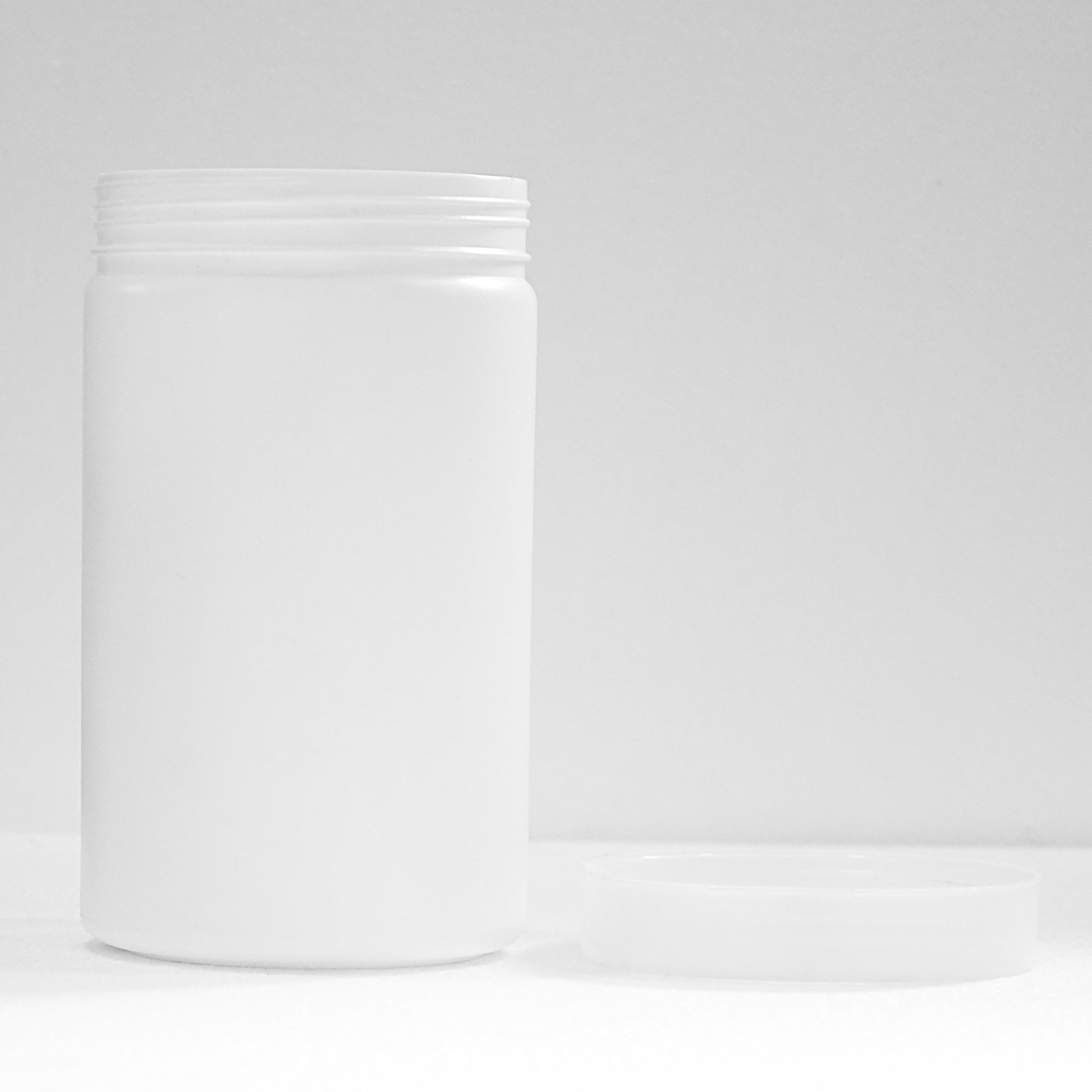 1200ml White HDPE Empty Jar