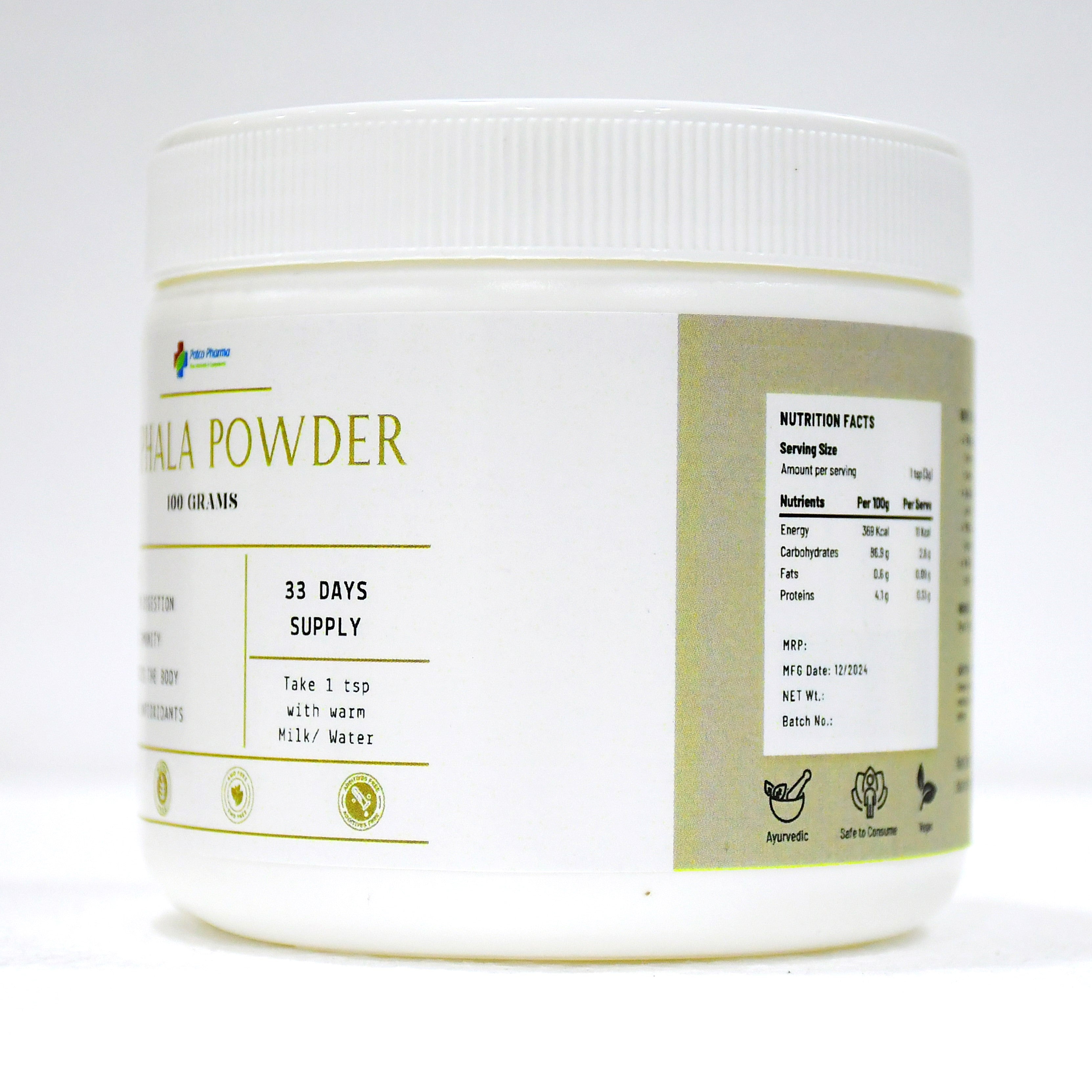 Triphala Powder 100gm – Natural Digestive Support