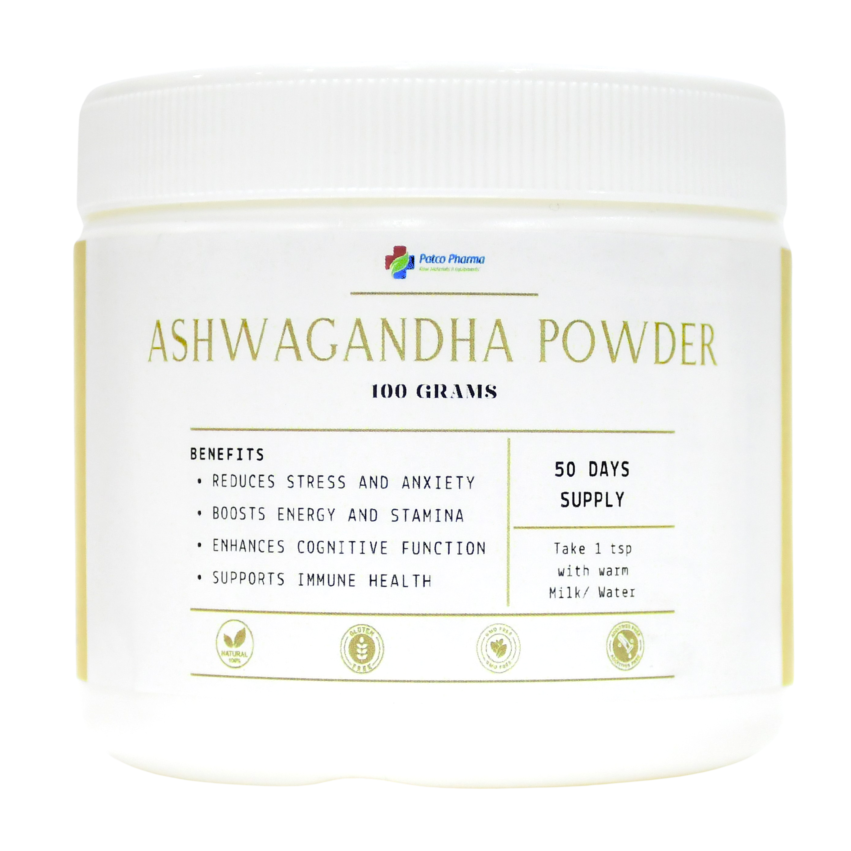 Ashwagandha Powder 100gm in Jar – Natural Wellness