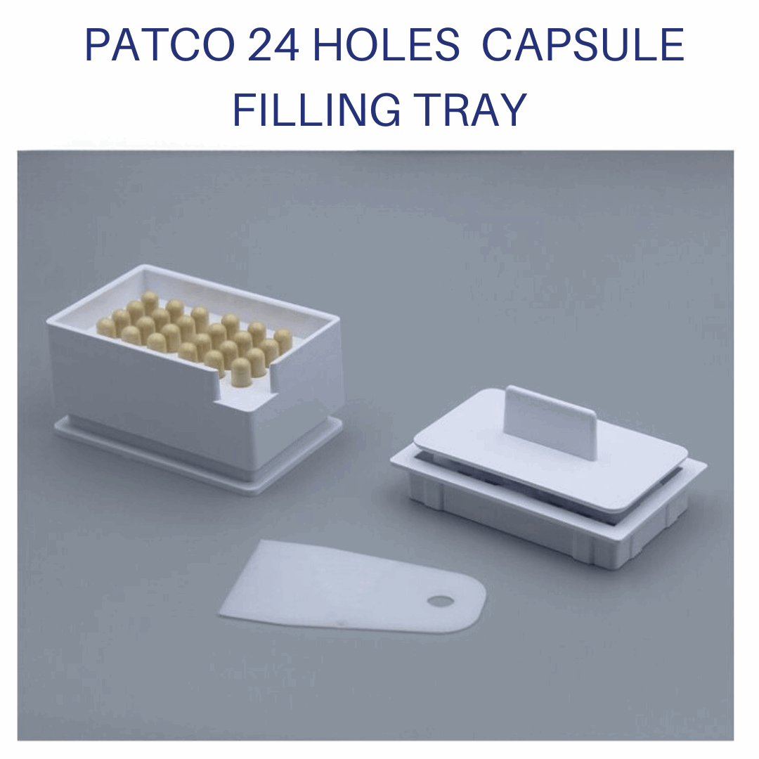 24 Holes Manual Capsule Filling Machine - Size 0 Capsule ( 500mg Capsule )