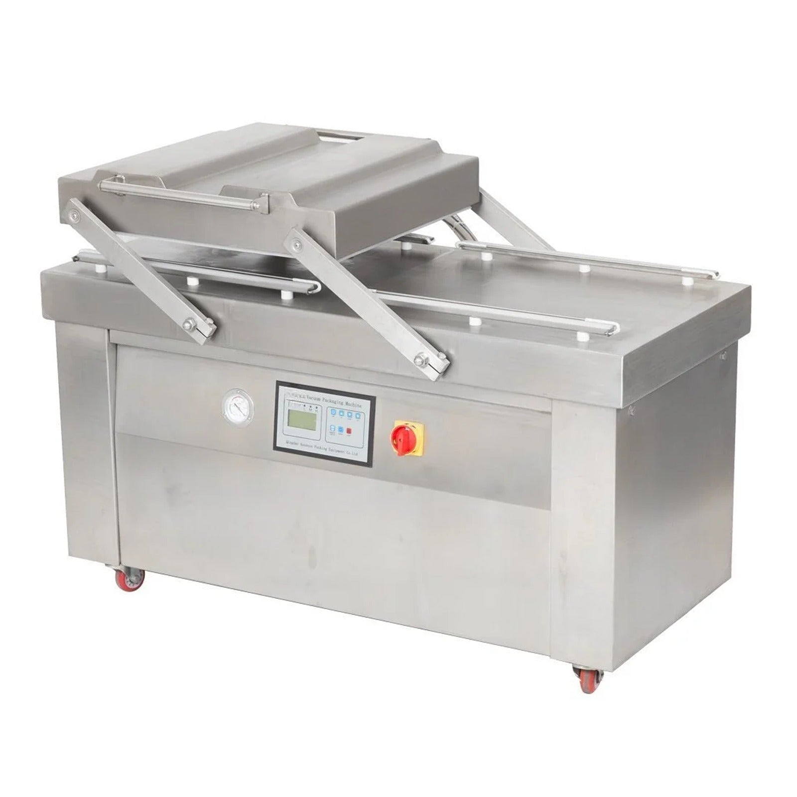 Double chamber vacuum packaging machine with 500 mm seal bars
