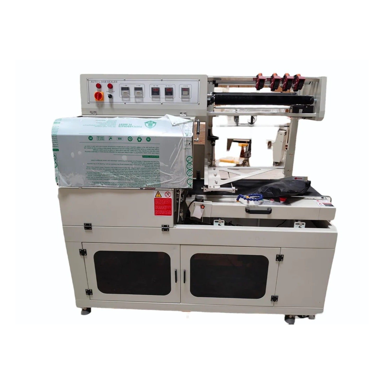 Automatic L sealer machine with 400 x 300 mm seal area