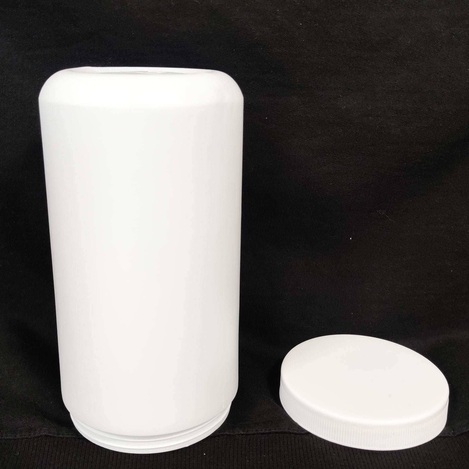 1000ml White HDPE Empty Container - for Ayurvedic Powder Storage Air Tight Patco Pharma