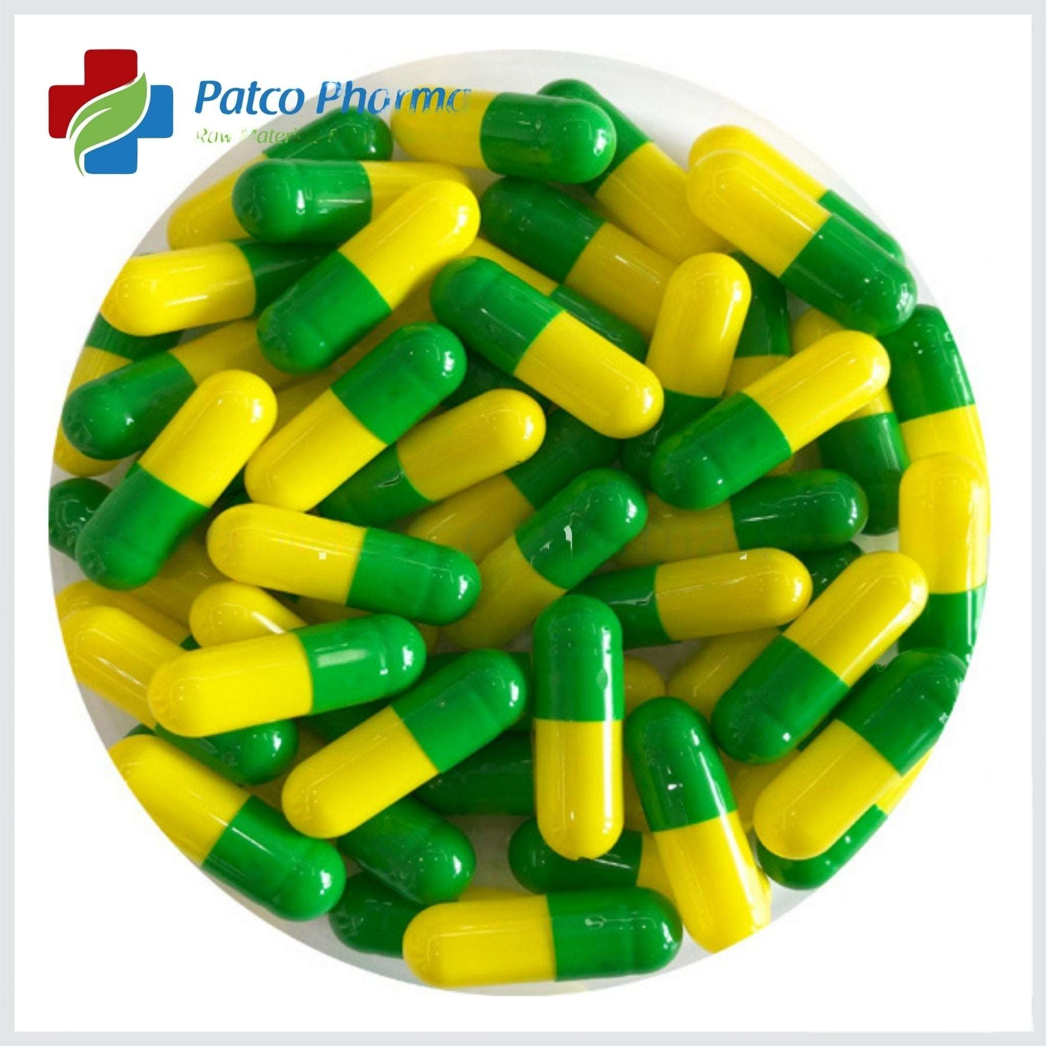 Size 00 Green/Yellow Empty Gelatin Capsule, Patco Pharma, Gelatin Capsules, size-00-green-yellow-empty-gelatin-capsule, "1000 mg capsule, Gelatin Capsule, Size 00 Capsule", Patco Pharma