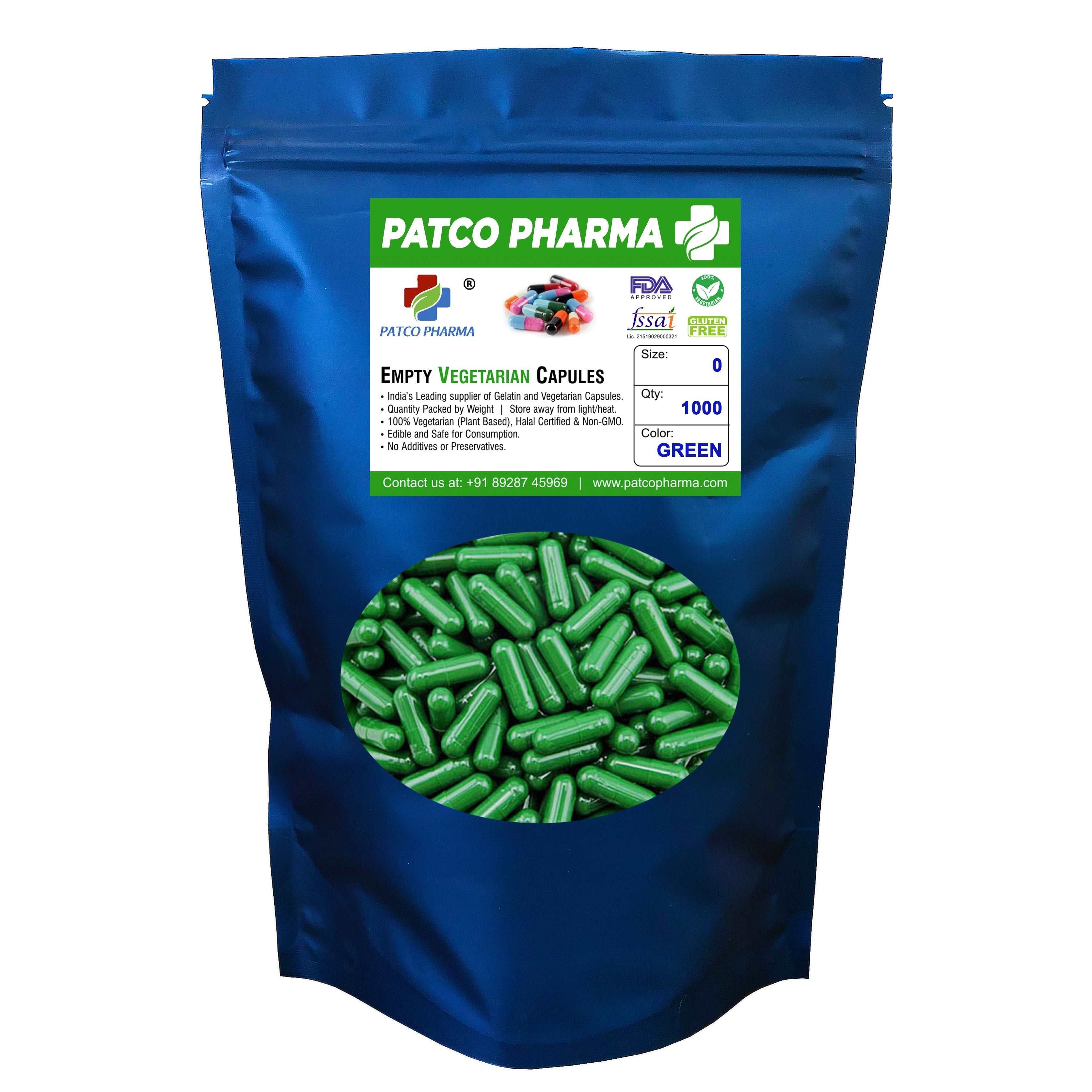 Empty Vegetarian Capsule - Size 0, Patco Pharma, HPMC capsules, empty-vegetarian-capsule-size-0, 500 mg capsule, Size 0 Capsue, Vegetarian capsule, Patco Pharma