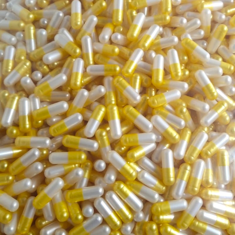 Size 0 PearlWhite/Yellow Empty Vegetarian Capsule 5000pcs Limited Offer