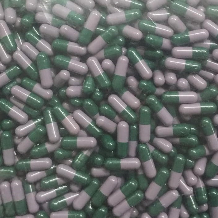 Size 3 Green/Purple Empty Gelatin Capsule 3000pcs Limited Offer