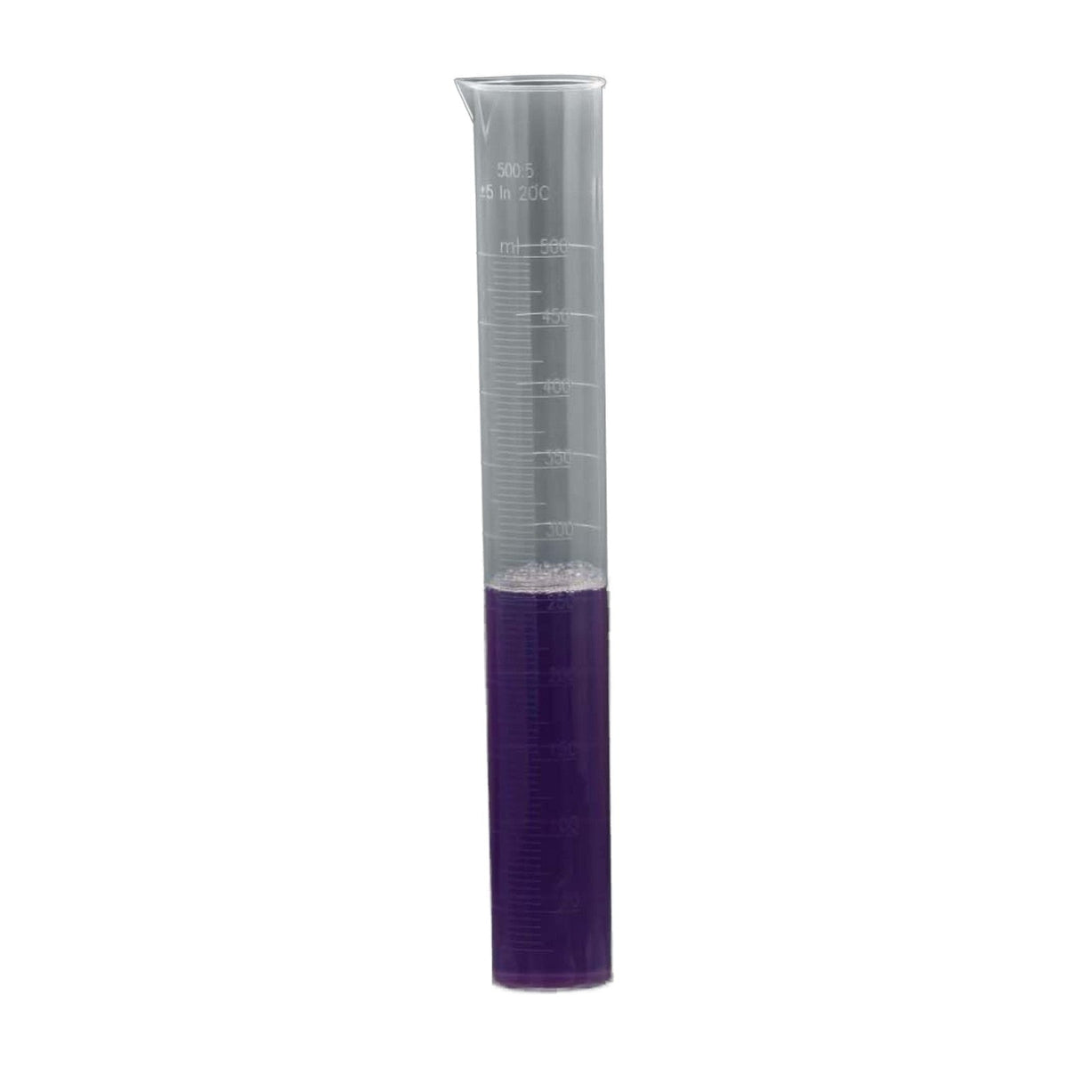 500 ml polypropylene measuring cylinder with hexagonal base