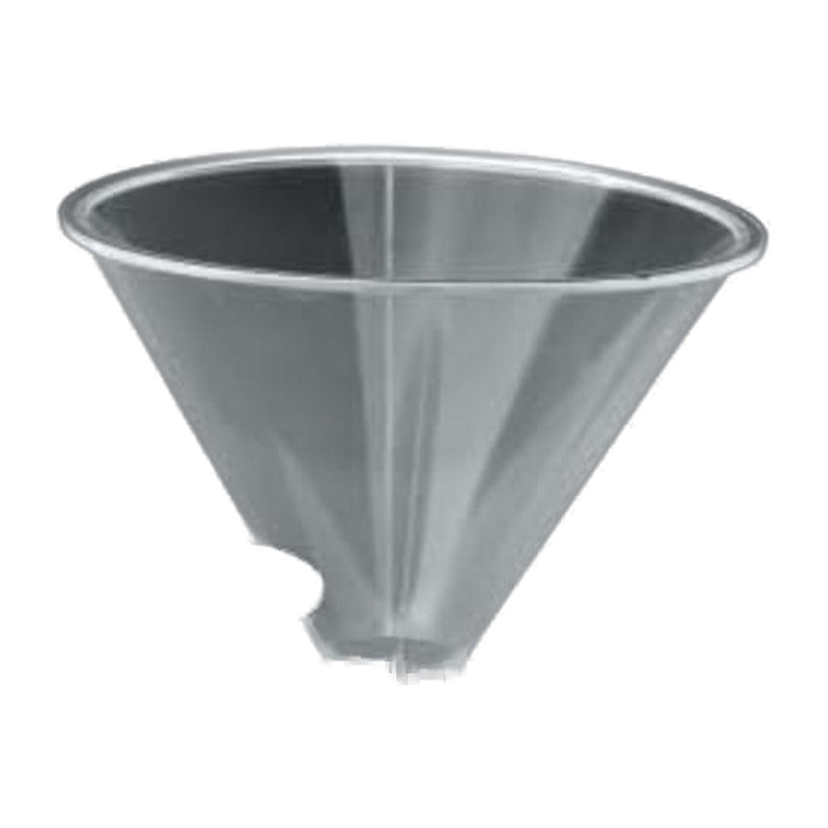 100 mm polypropylene powder funnel with parallel stem