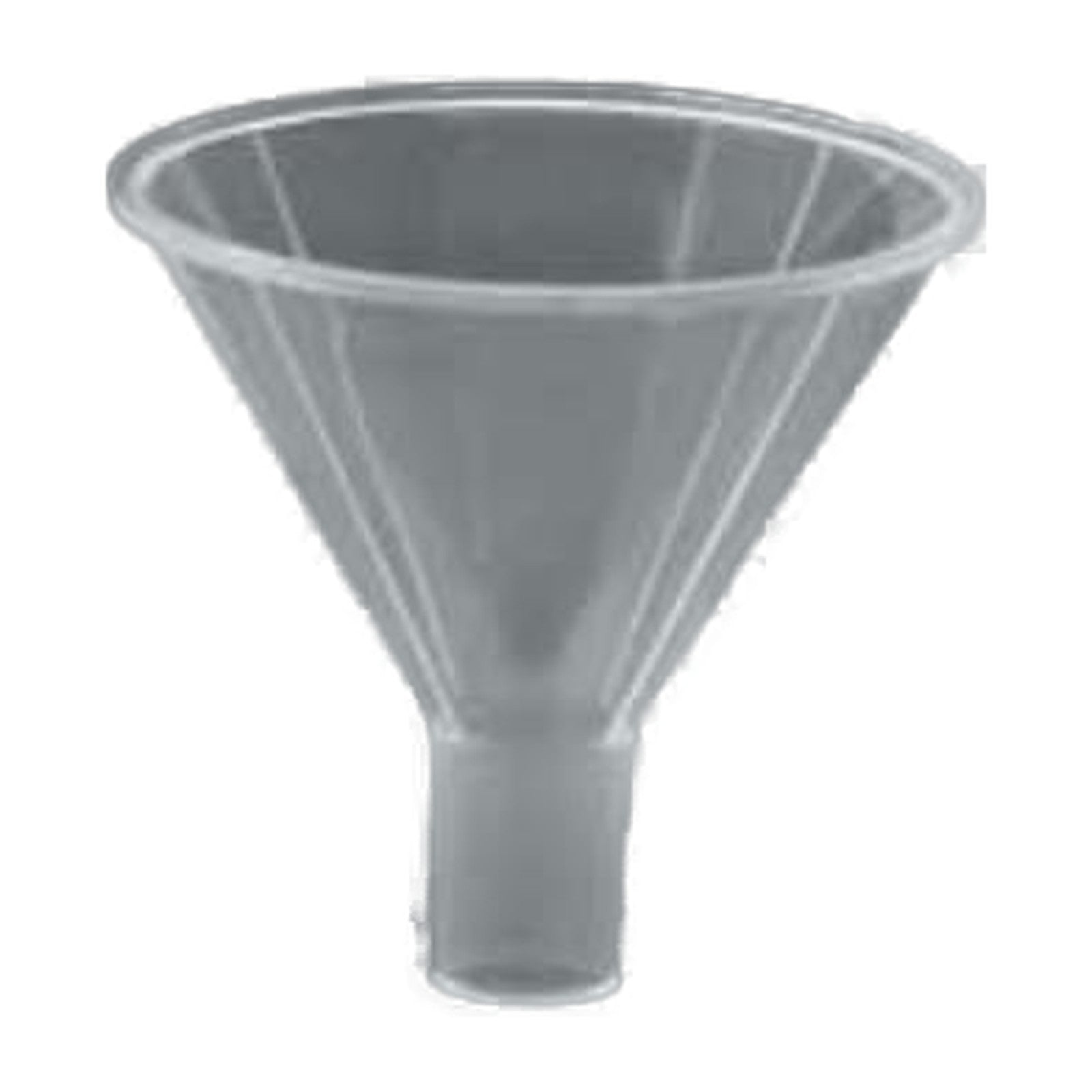 65 mm polypropylene powder funnel with parallel stem