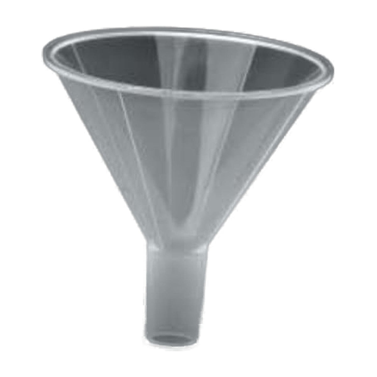 80 mm polypropylene powder funnel with parallel stem