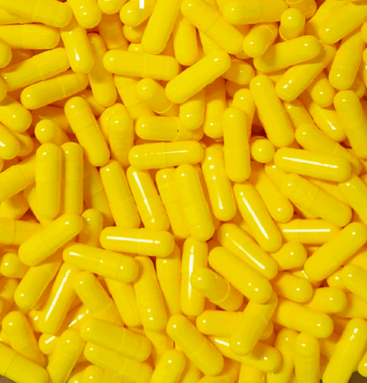 Size 0 Yellow Empty Gelatin Capsules Bulk Buy 100000Pcs