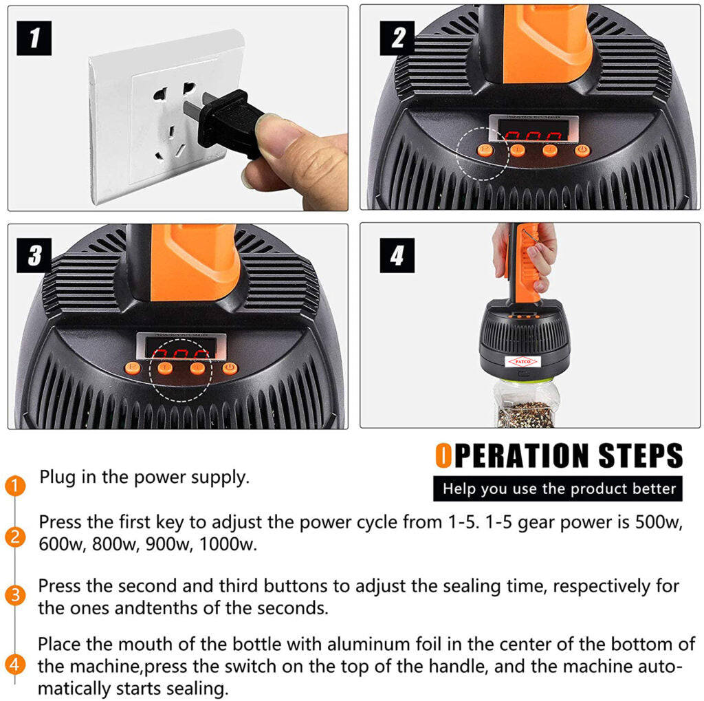 Portable Hand-Held Induction Wad Sealing Machine - Efficient Bottle ...